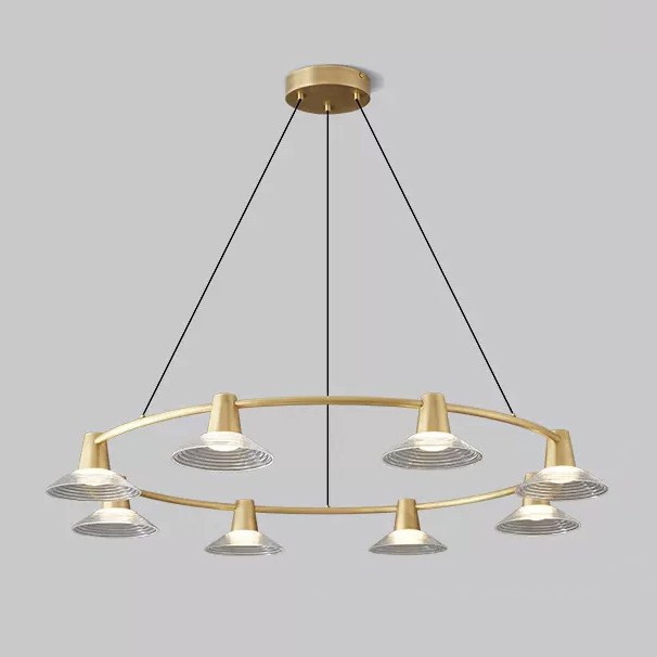 Кольцевые люстры и светильники CICLA R D121 Brass by ImperiumLoft