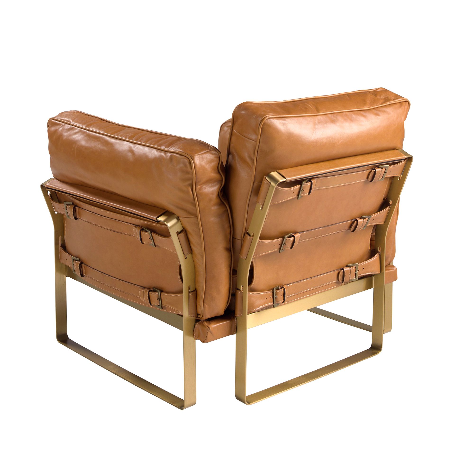 Кресло из кожи цвета Camel 5169 Angel Cerda