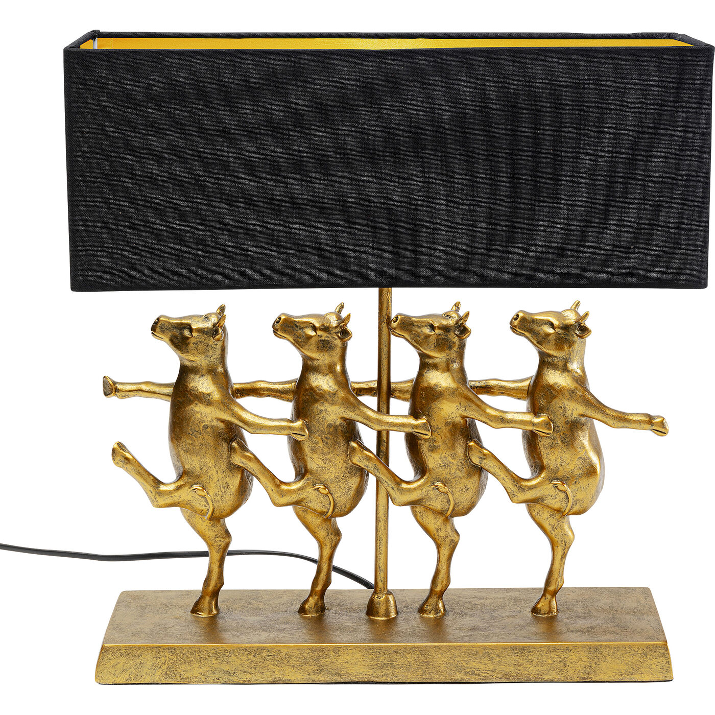 Светильник настольный Dancing Cows Black KARE 56252