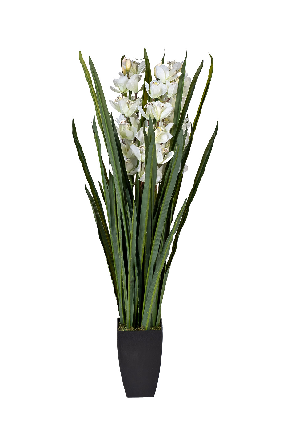 Оридея искусствнная белая в горшке Garda Decor 29BJ-911-45
