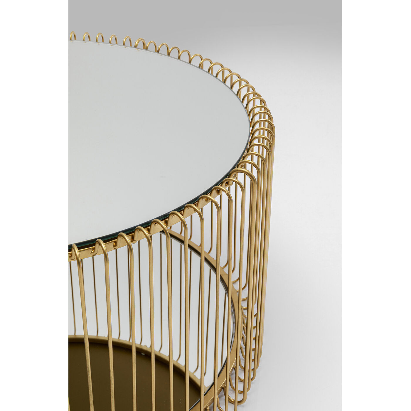 Стол кофейный Wire Double Brass (2 шт.) KARE 87674