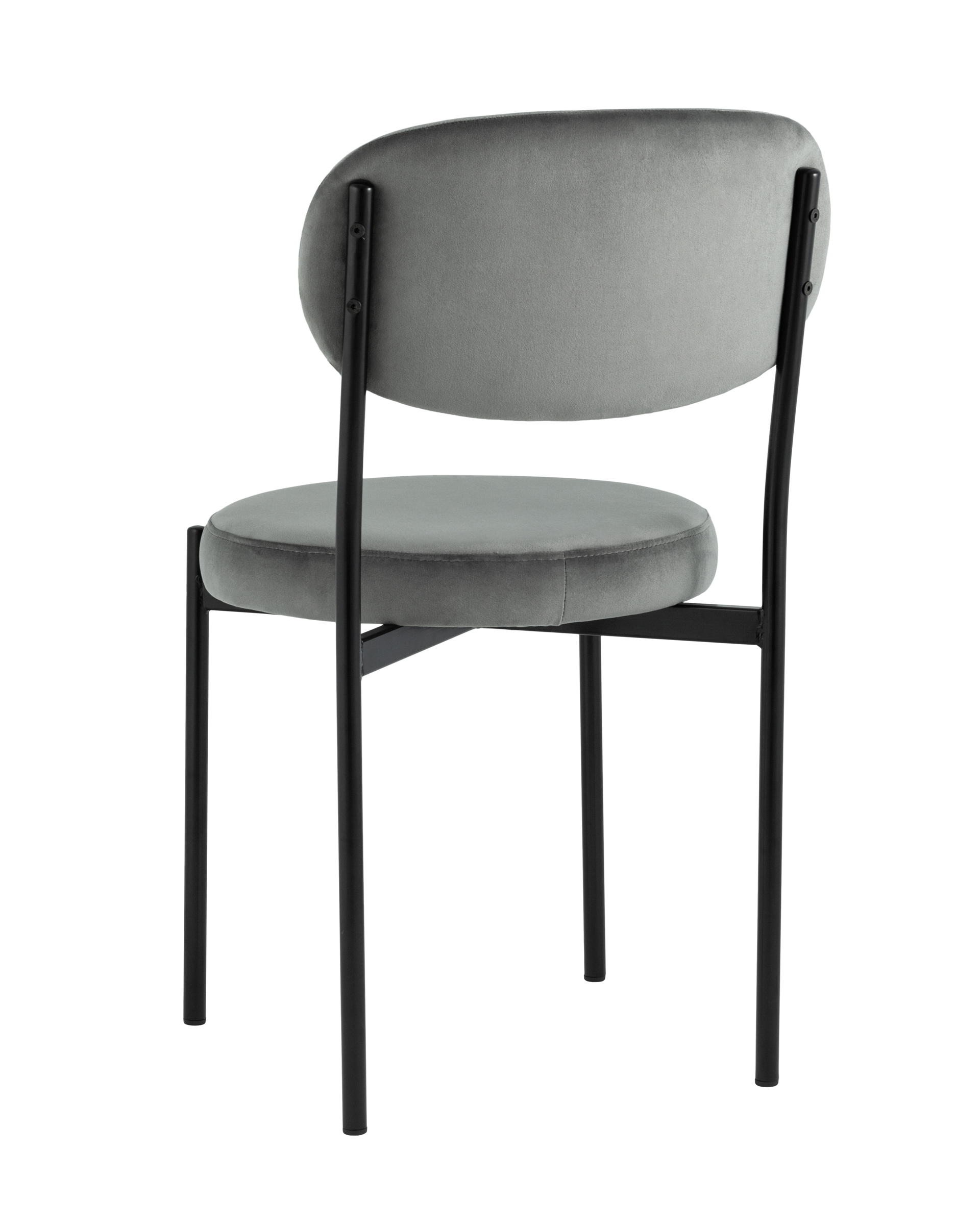 Стул Бриф NEW велюр тёмно-серый Stool Group