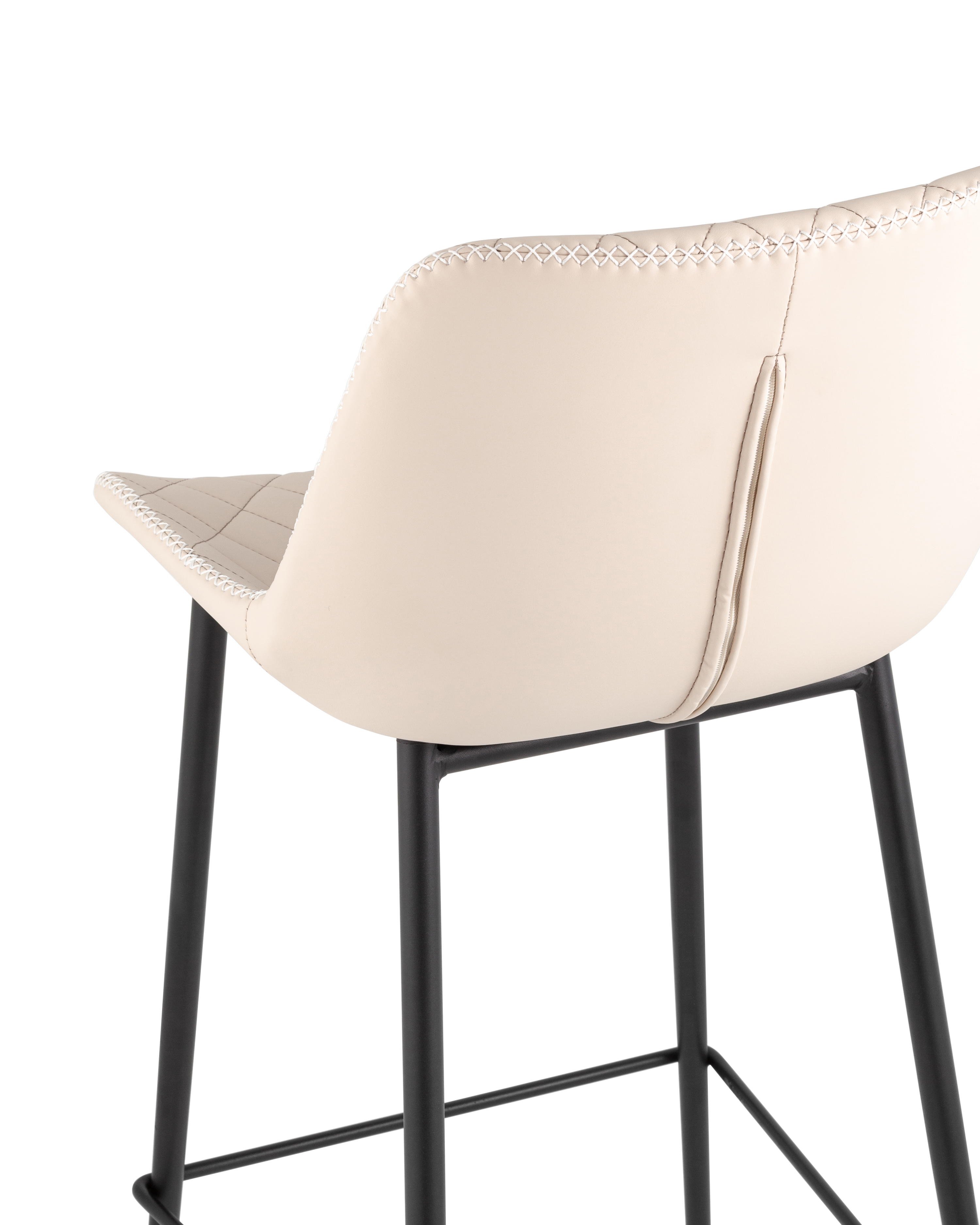 Стул барный Arch экокожа светло-серый Stool Group