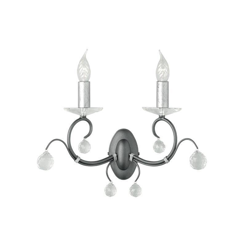 Бра Elstead LUN 2 BLK/SIL