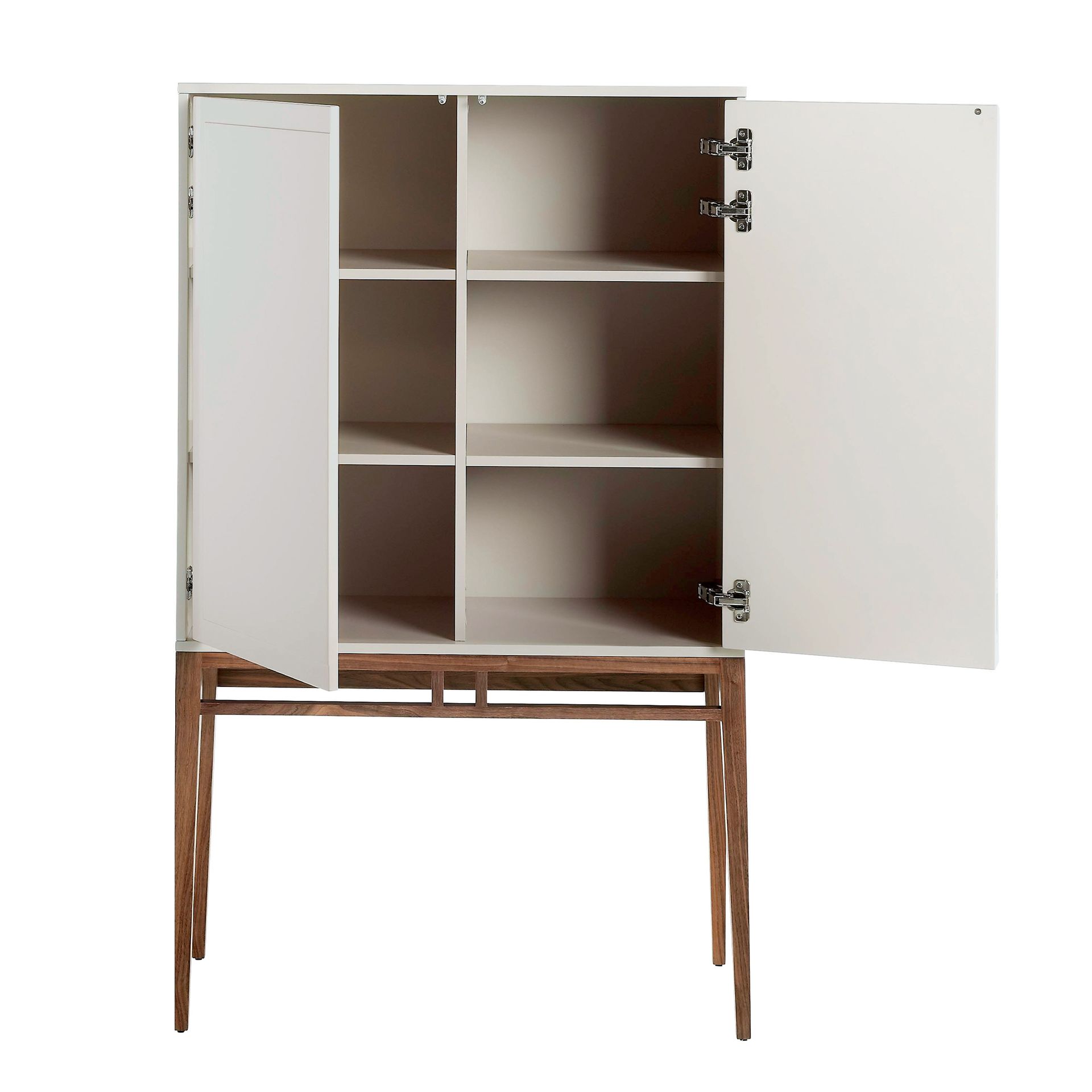 Буфет Angel Cerda CP1709 /3073 жемчужно-серый с ножками из ореха Angel Cerda