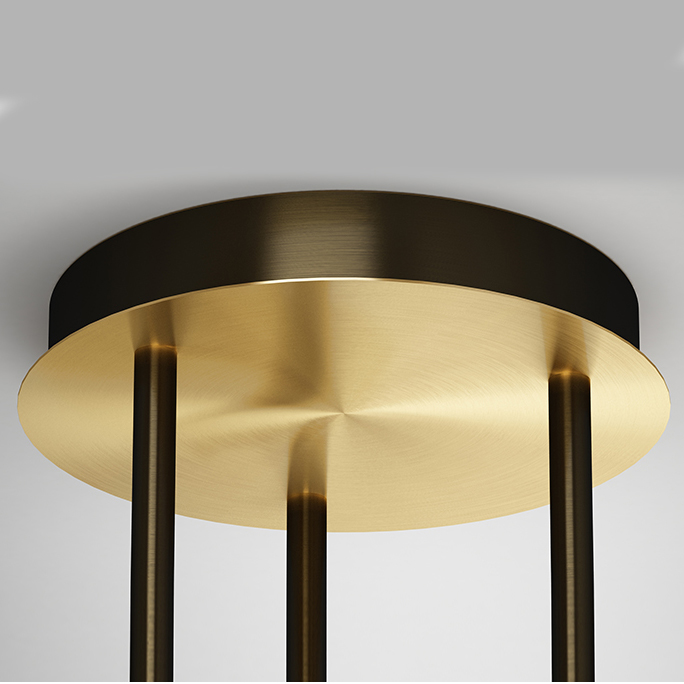 Потолочная люстра FABIANA L8 Brass Black by ImperiumLoft