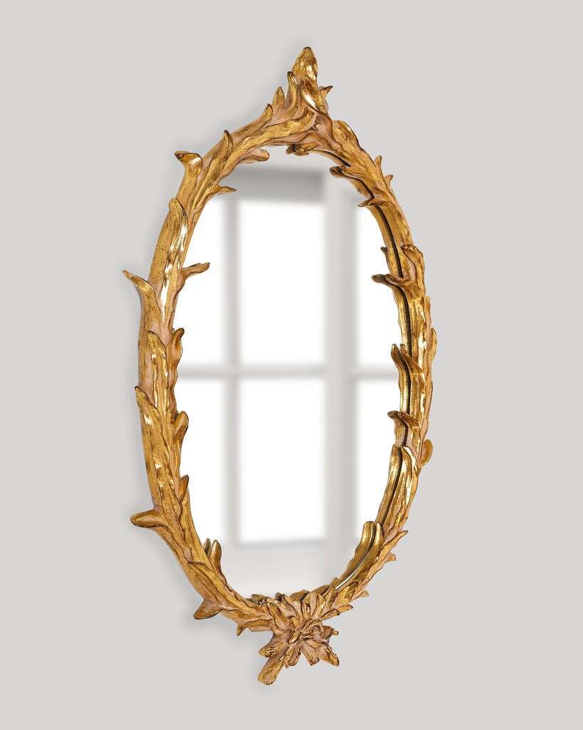 Настенное зеркало в овальной раме Буа Louvre Home LH2154G