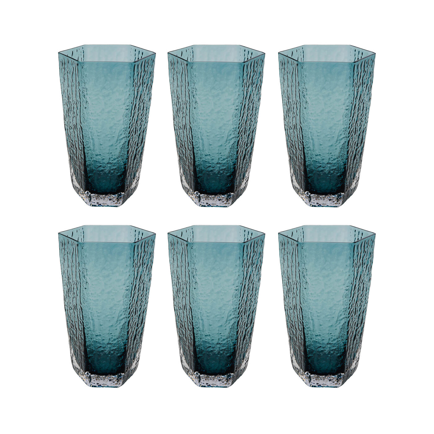 Набор стаканов Cascata Blue (6/part) KARE 45633
