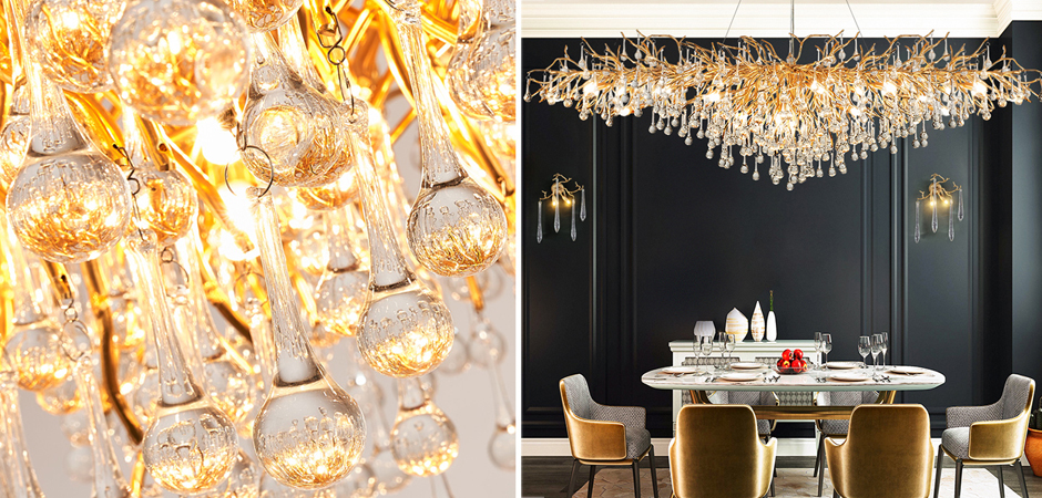 Люстра Droplet Chandelier oval L180 by ImperiumLoft