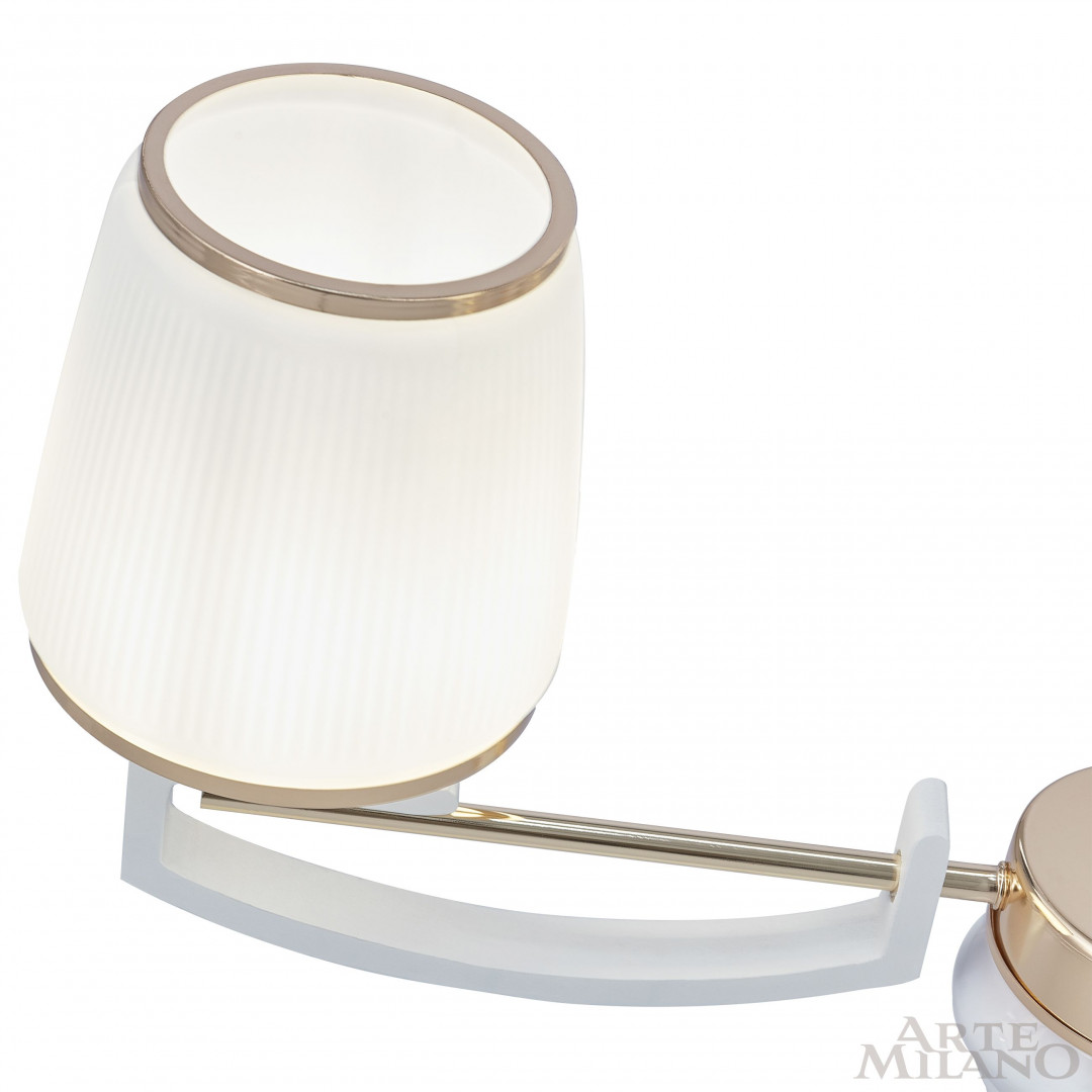 Люстра подвесная с плафонами 302457/3 Wh/Gd Arte Milano