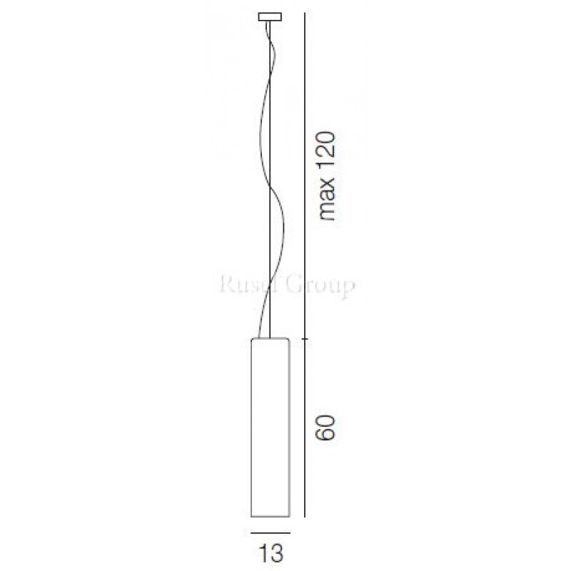 Подвесной светильник Vistosi TUBES SP 60