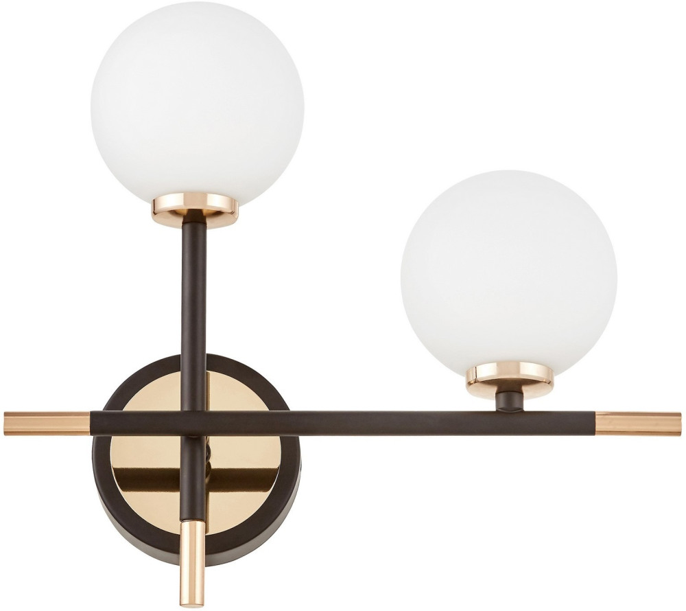 Настенный светильник Lumina Deco LDW 6033N-2 RT BK+FGD