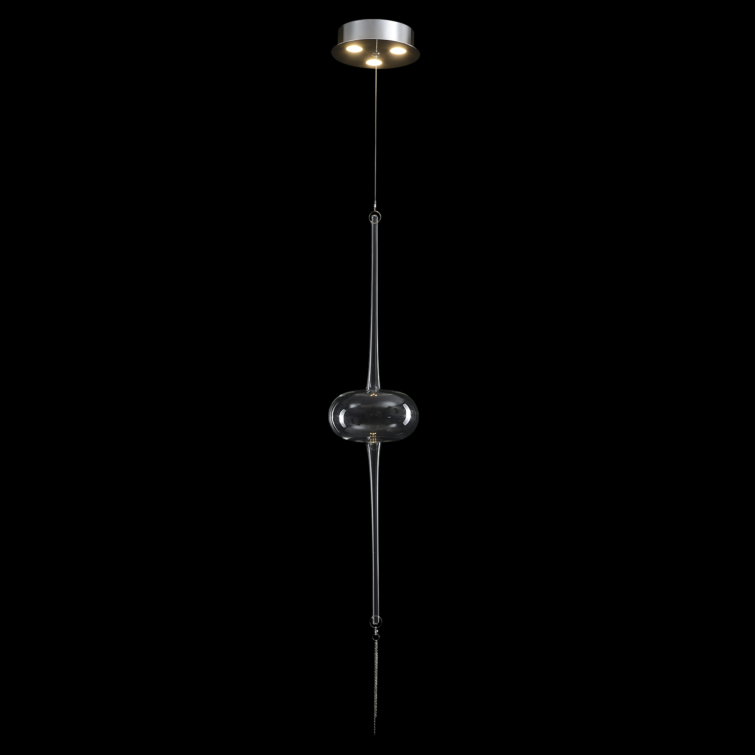 Светильник подвесной Crystal Lux GLASS SP3W LED CHROME