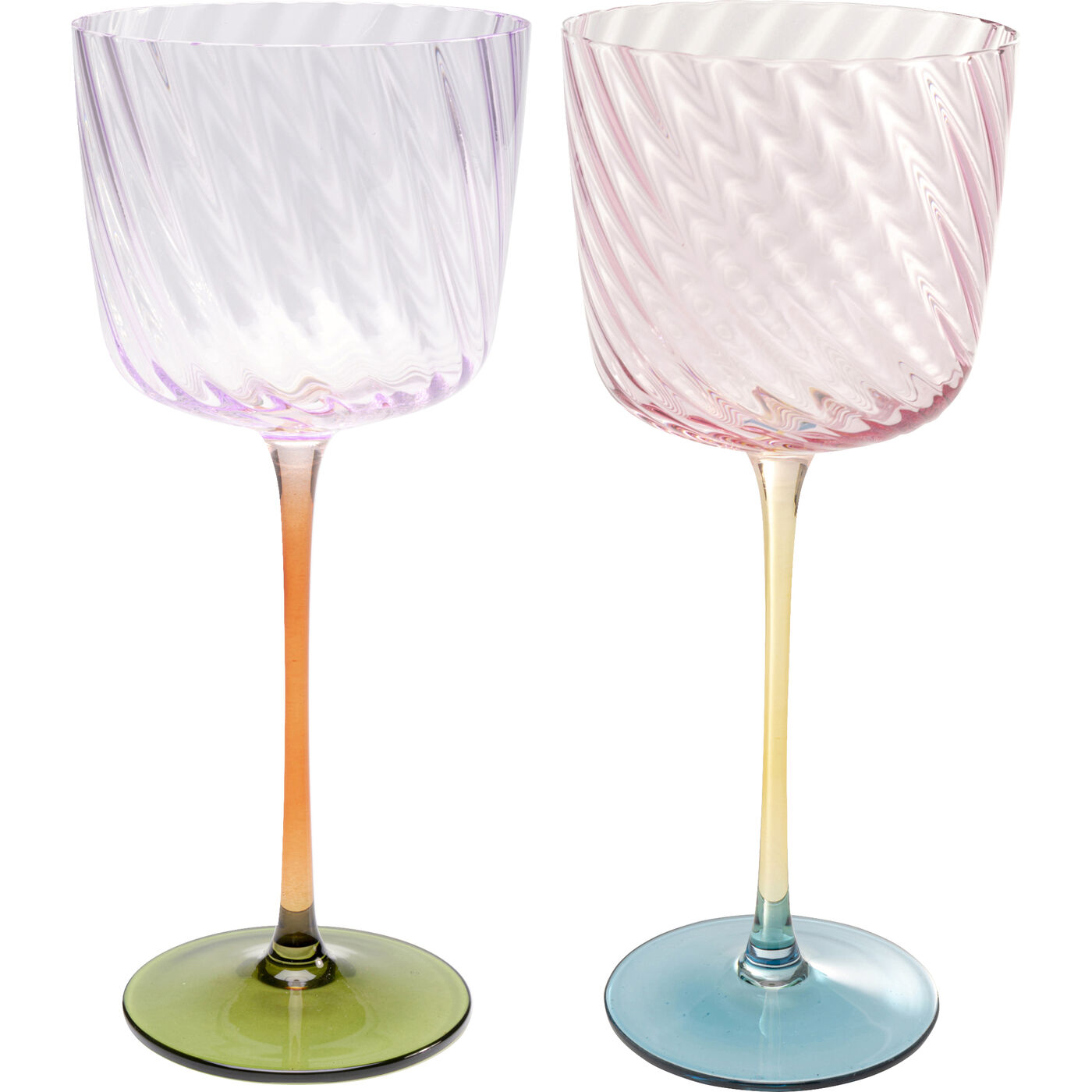 Бокал для вина Twist 22cm assorted KARE 58120