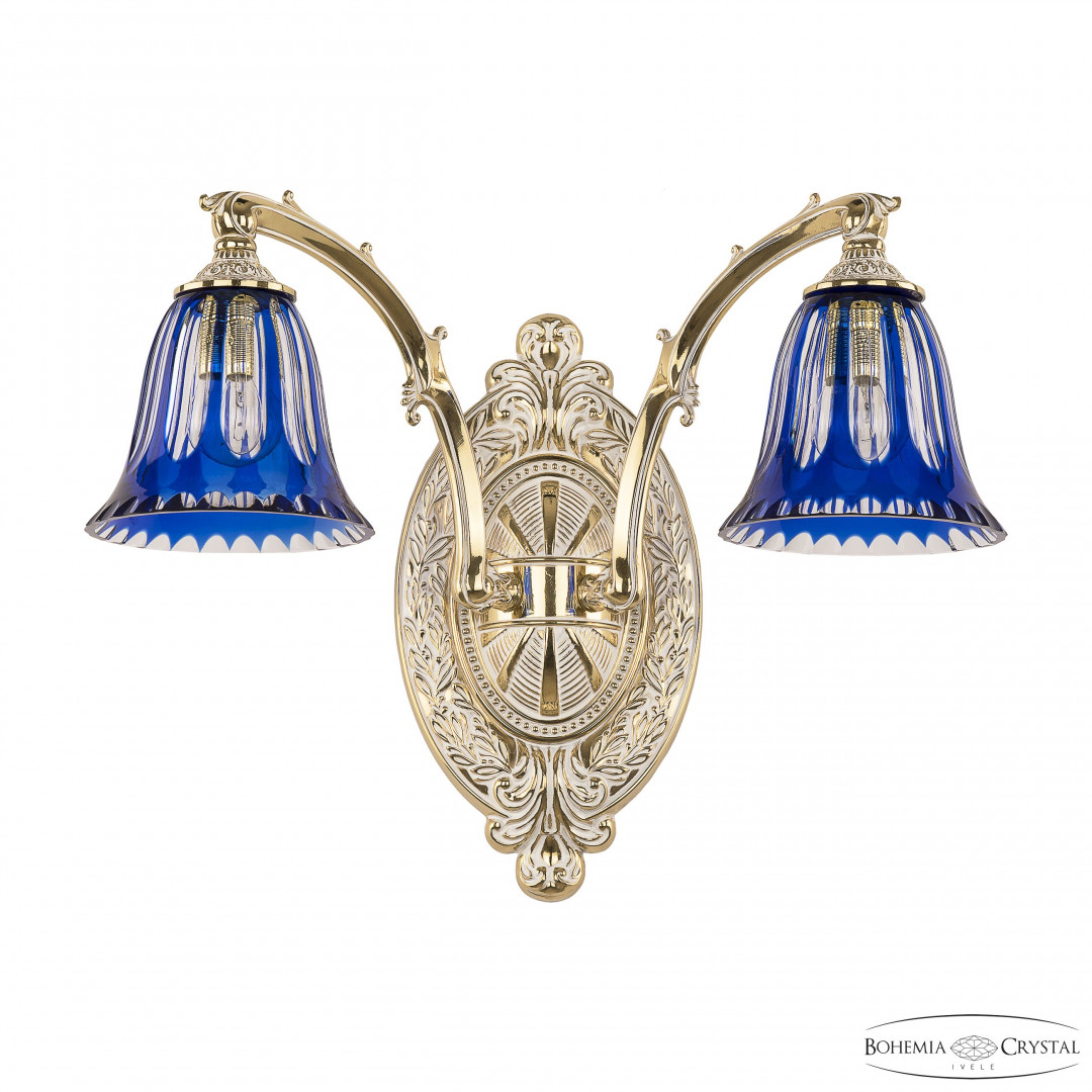 Люстра бронзовая 7211B12/2/210 GW P2 D Clear-Blue/H-1H