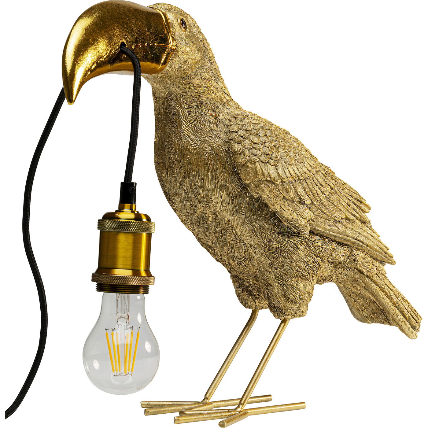 Светильник настольный Toucan Gold 42cm KARE 56858
