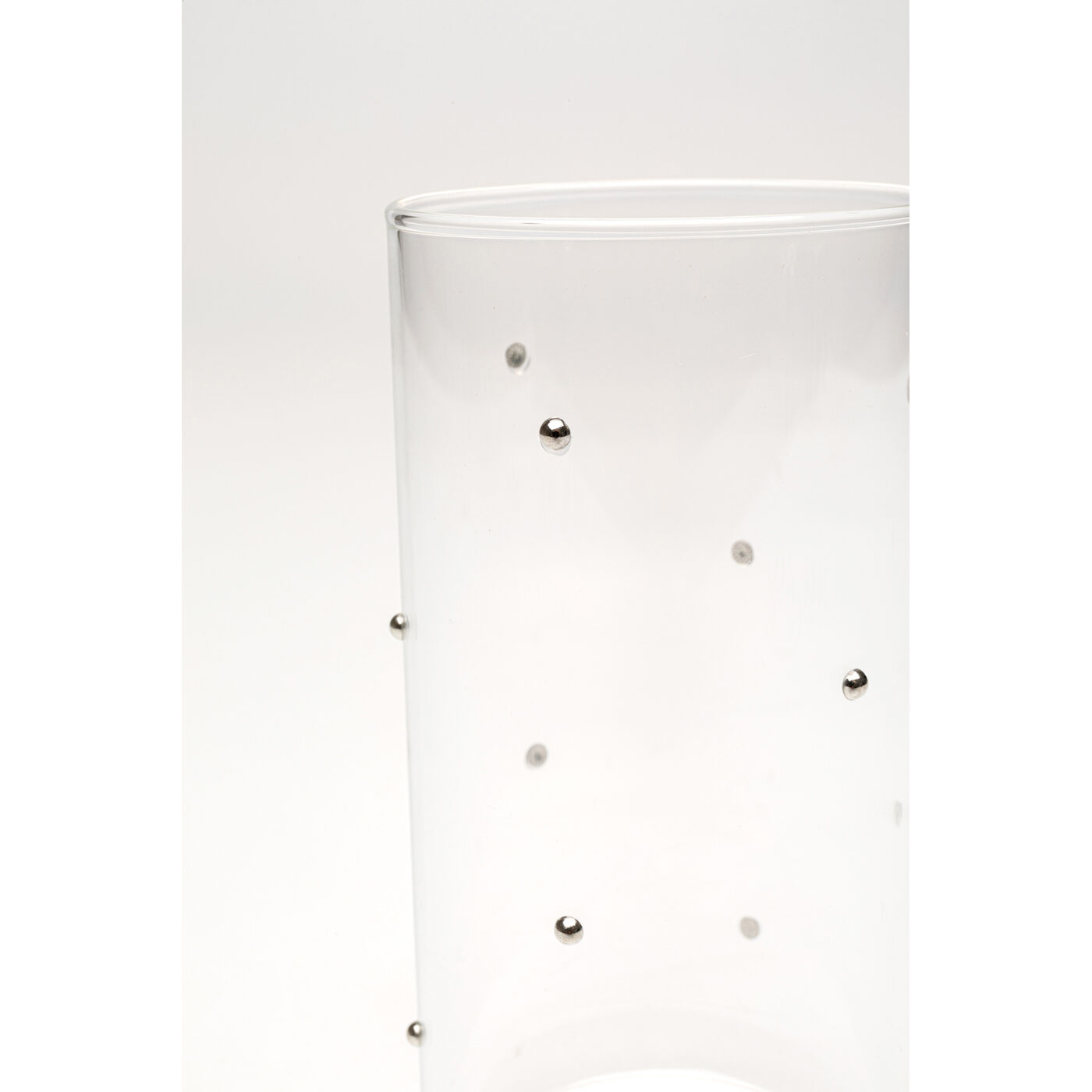 Стакан Glam Dots Silver 14cm KARE 58026
