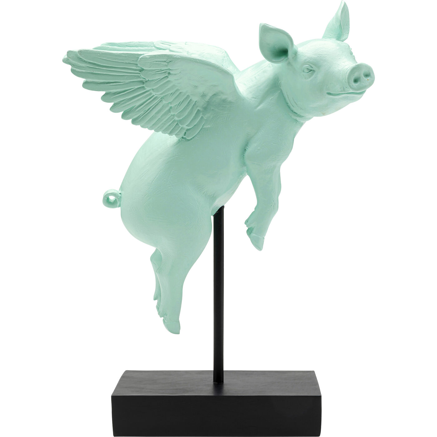 Фигура декоративная Flying Pig Turquoise 29cm KARE 56905
