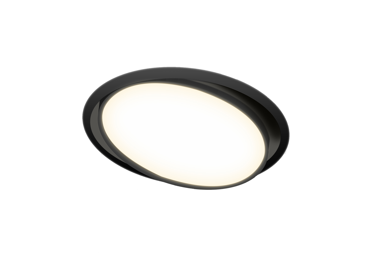 Встраиваемая поворотная светодиодная панель Donolux DL18813/15W Black R