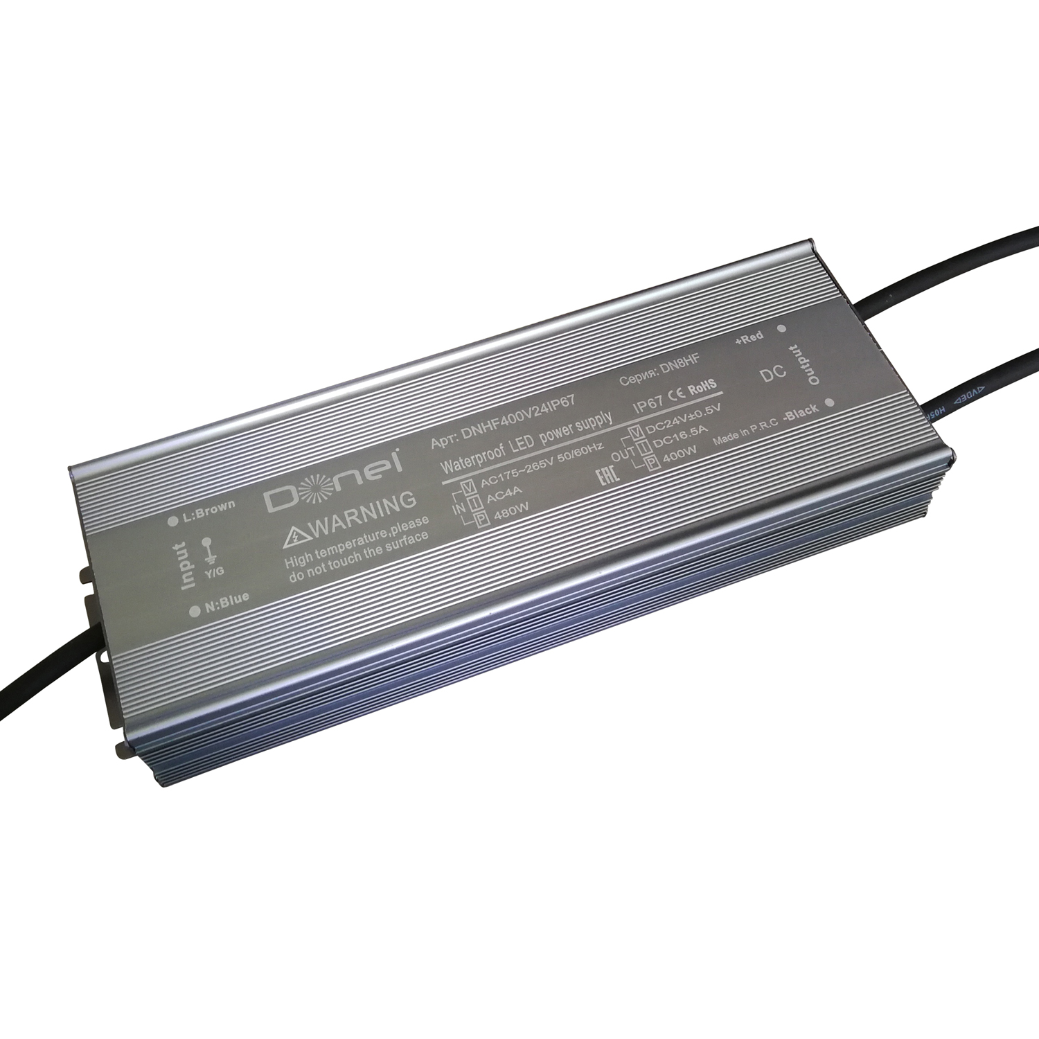 Блок питания для светодиодной ленты Donolux DNHF400V24IP67