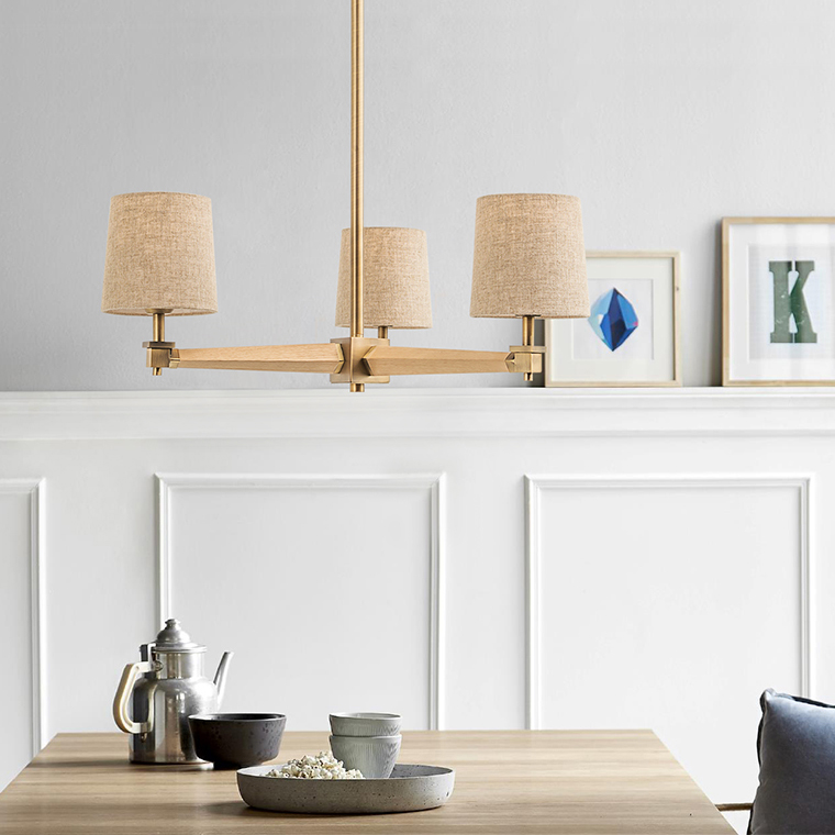 Люстра Jorgenson D85 White/Light wood by ImperiumLoft