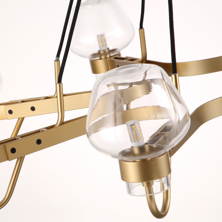 Люстра MONTALEMBERT by Studios 8 lamps Gold/Smoky by ImperiumLoft