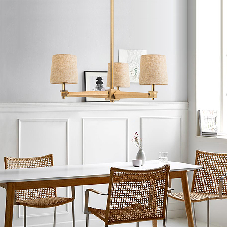 Люстра Jorgenson D85 White/Light wood by ImperiumLoft