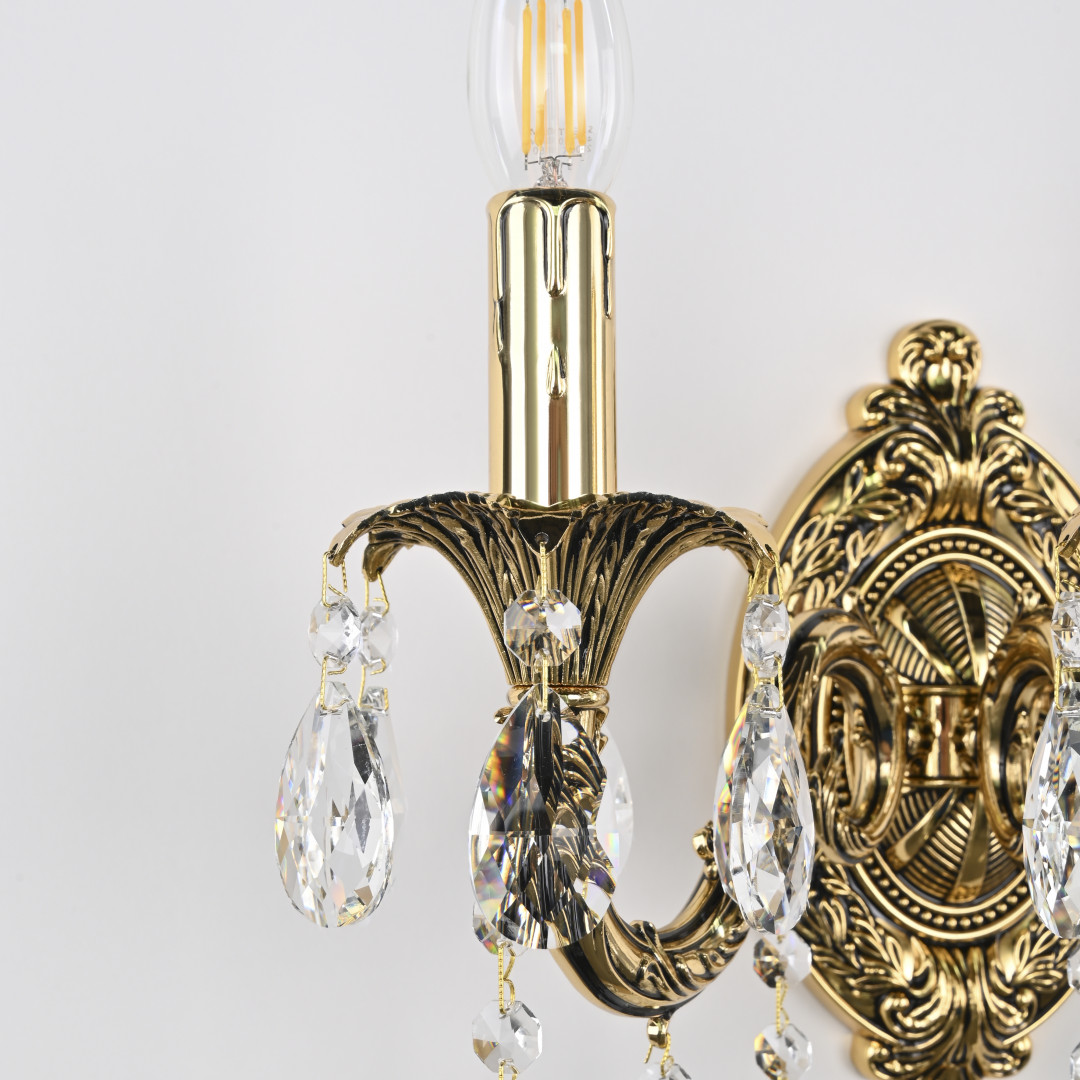 Бра с хрустальными подвесками AL7901B10/3/175 A GB Bohemia Ivele Crystal