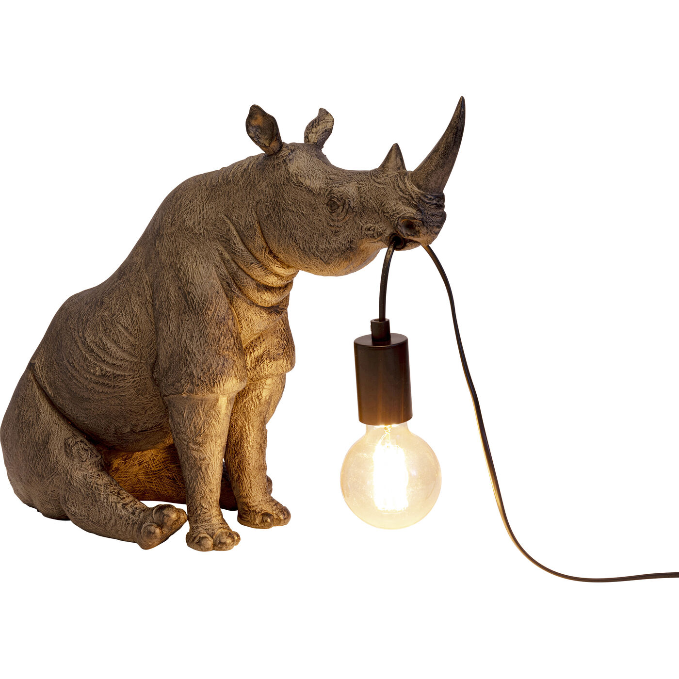 Светильник настольный Sitting Rhino 42cm KARE 57739