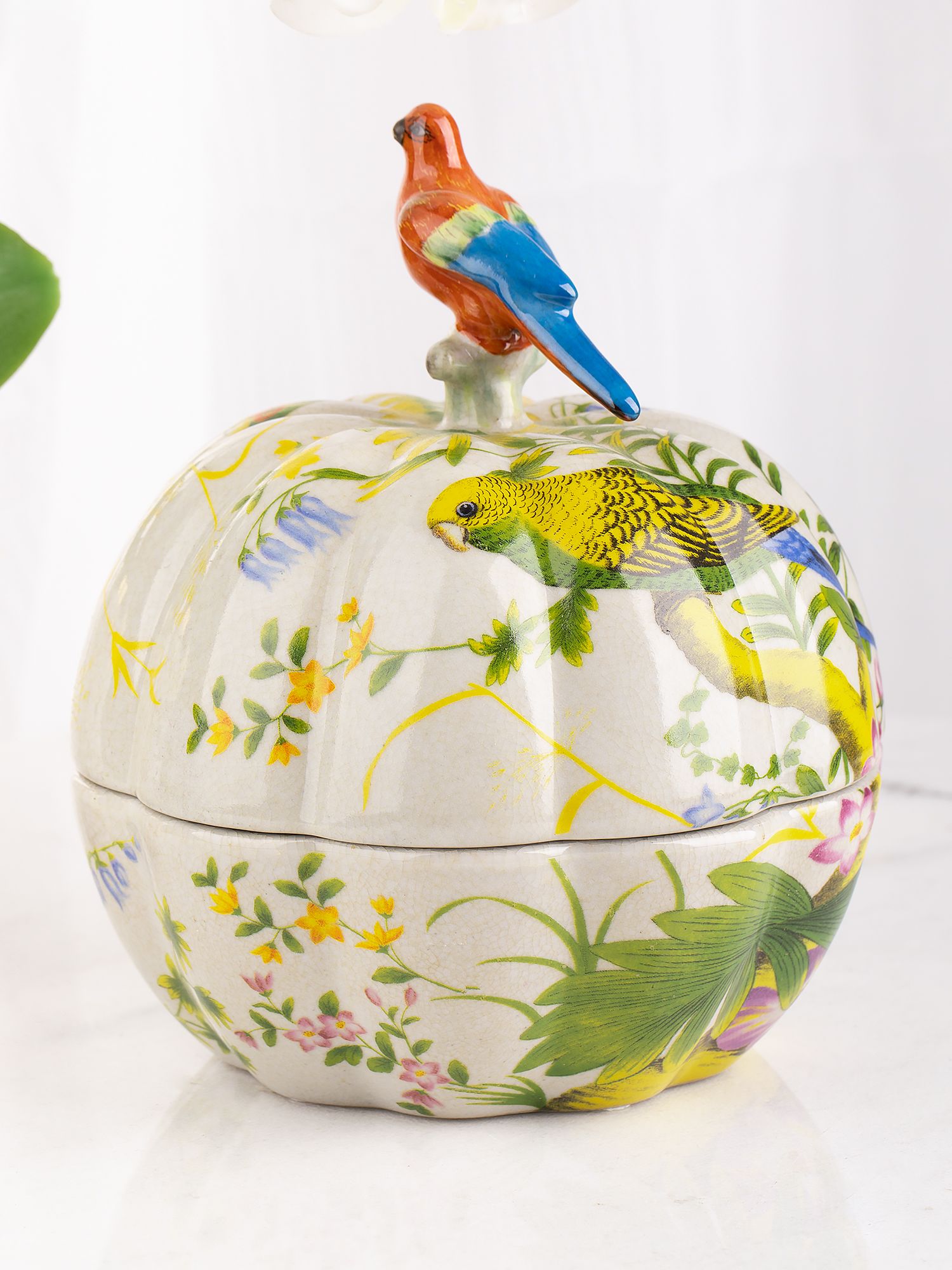 Шкатулка с птичкой Glasar 31G2248/B323GC/W3615E