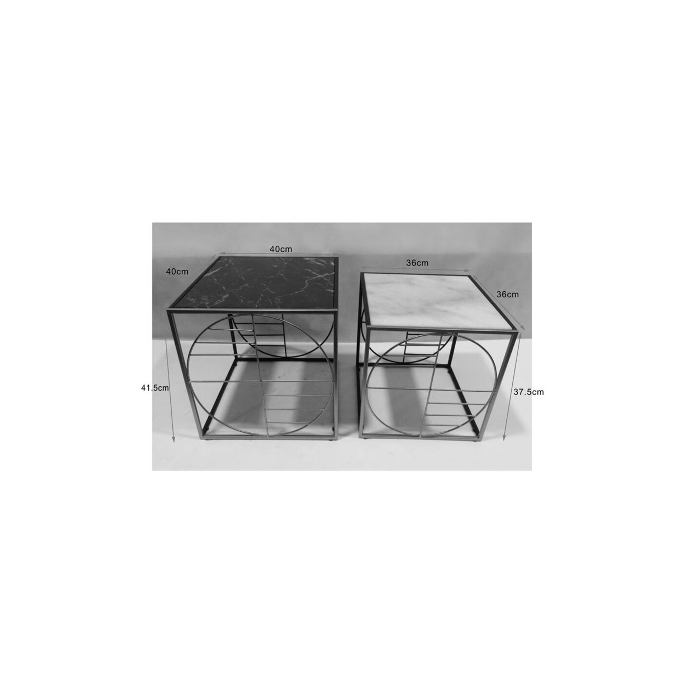 Стол кофейный Techno 1 (2 шт) KARE 85283