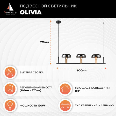 Подвесной светильник Vele Luce VL5642P03