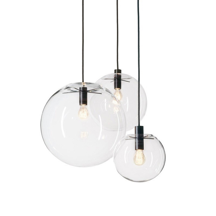 Подвесной светильник  Delight Collection Ball 40 black/clear