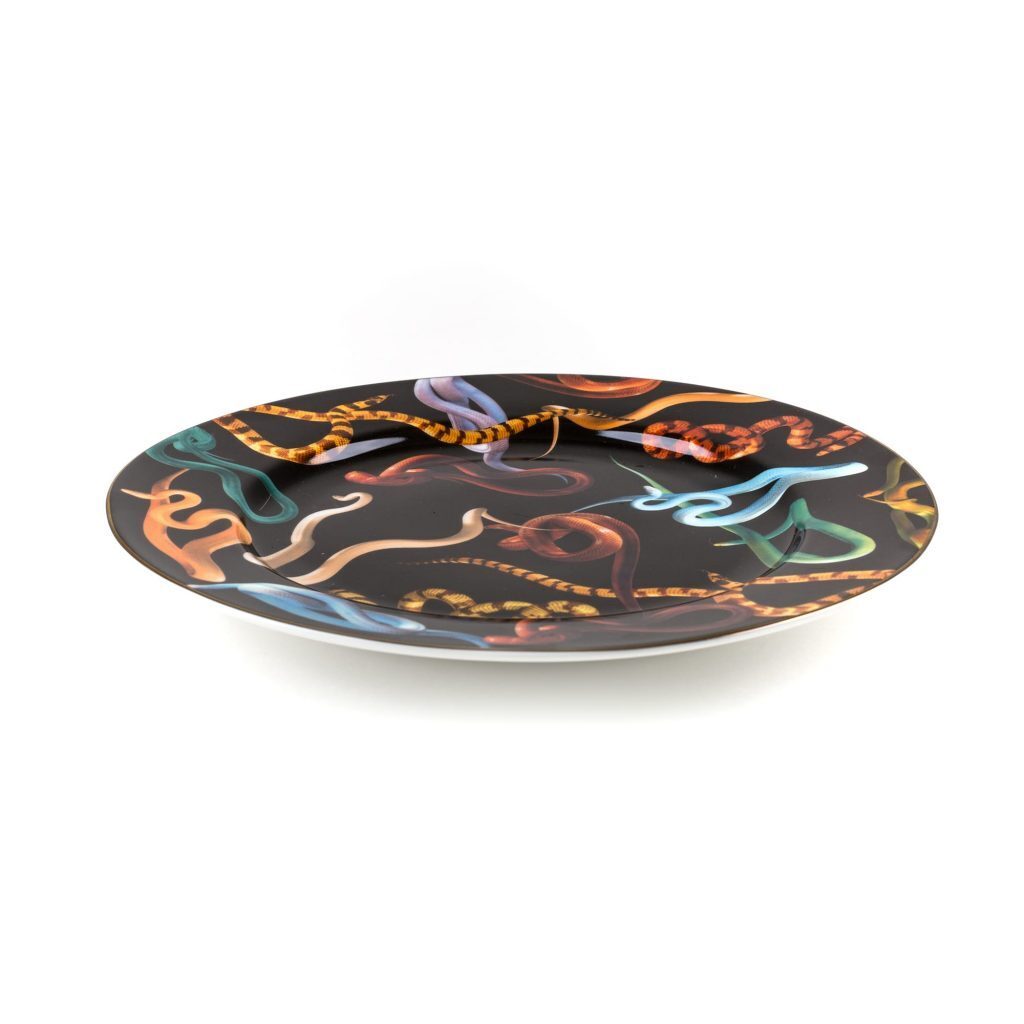 Тарелка Seletti Snakes Gold Border 16934