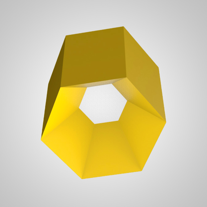 Потолочный светильник HEXAGON B H20 Yellow by ImperiumLoft