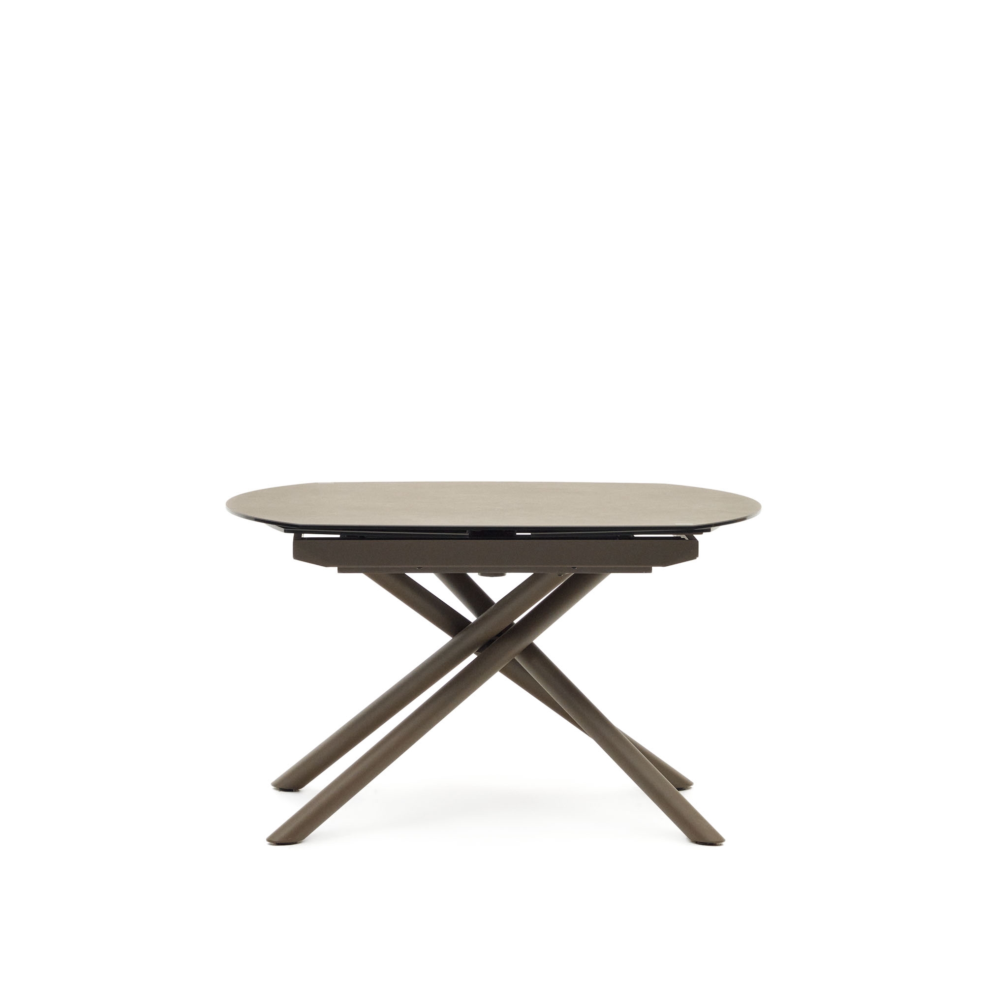 Yodalia Раздвижной стол из керамики и стали с коричневой отделкой 130 (190) x 100 см La Forma (ex Julia Grup)