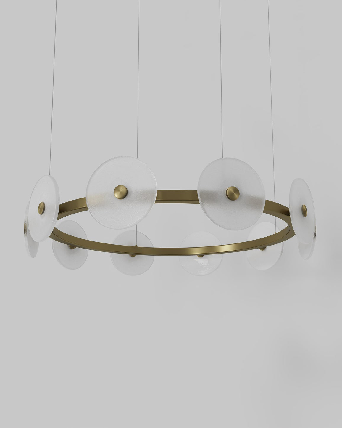 Золотая круглая люстра Милфорд Louvre Home LCH450325XNP