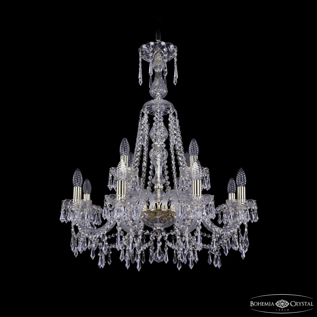 Люстра хрустальная 1403/8+4/240/XL-80 G