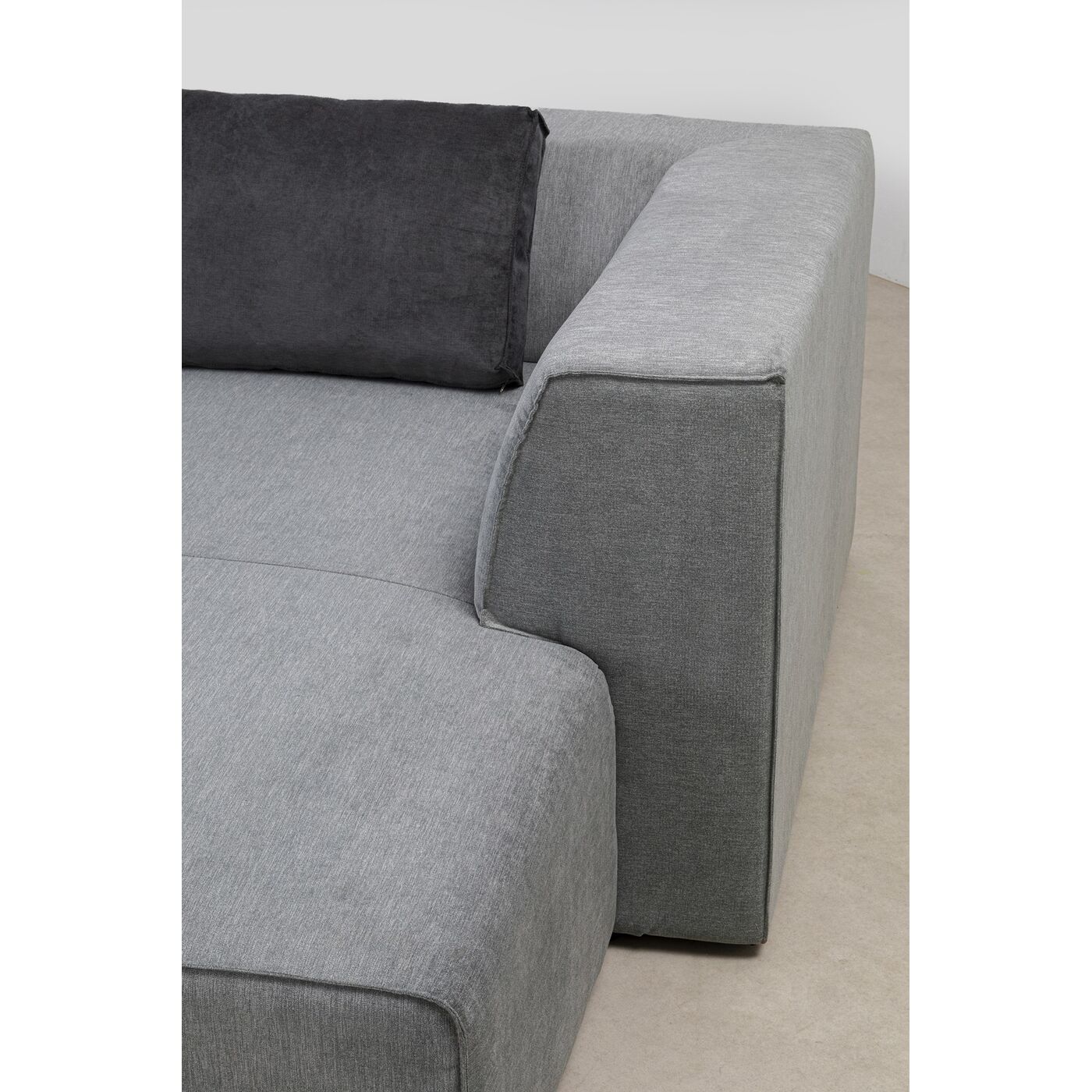 Диван угловой правосторонний Infinity Ottomane Right Grey KARE 81323