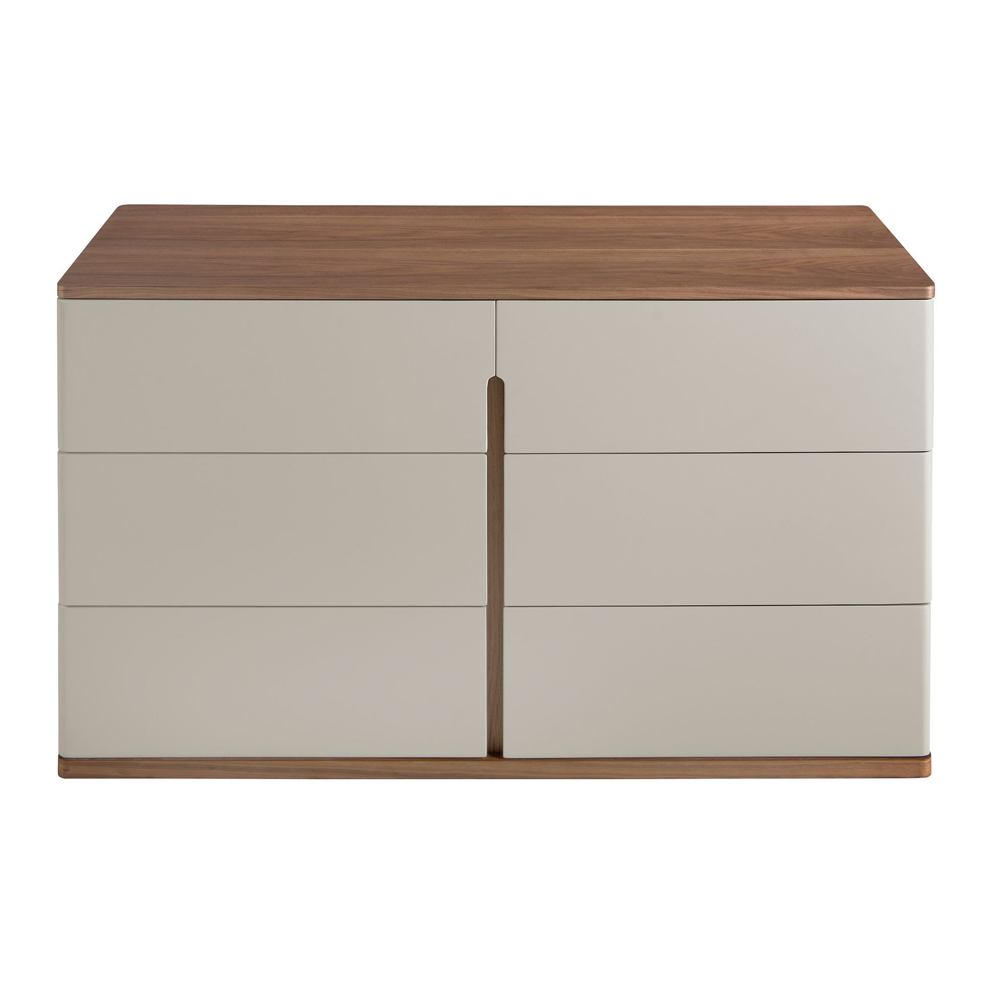 Комод  7168/MC2320DR из серого лака и орехового дерева Angel Cerda