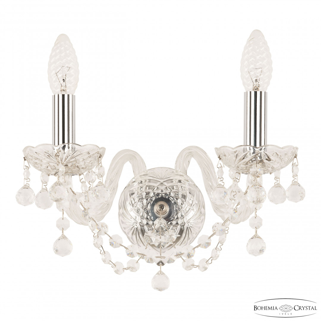 Бра хрустальные 108B/2/141 Ni Bohemia Ivele Crystal