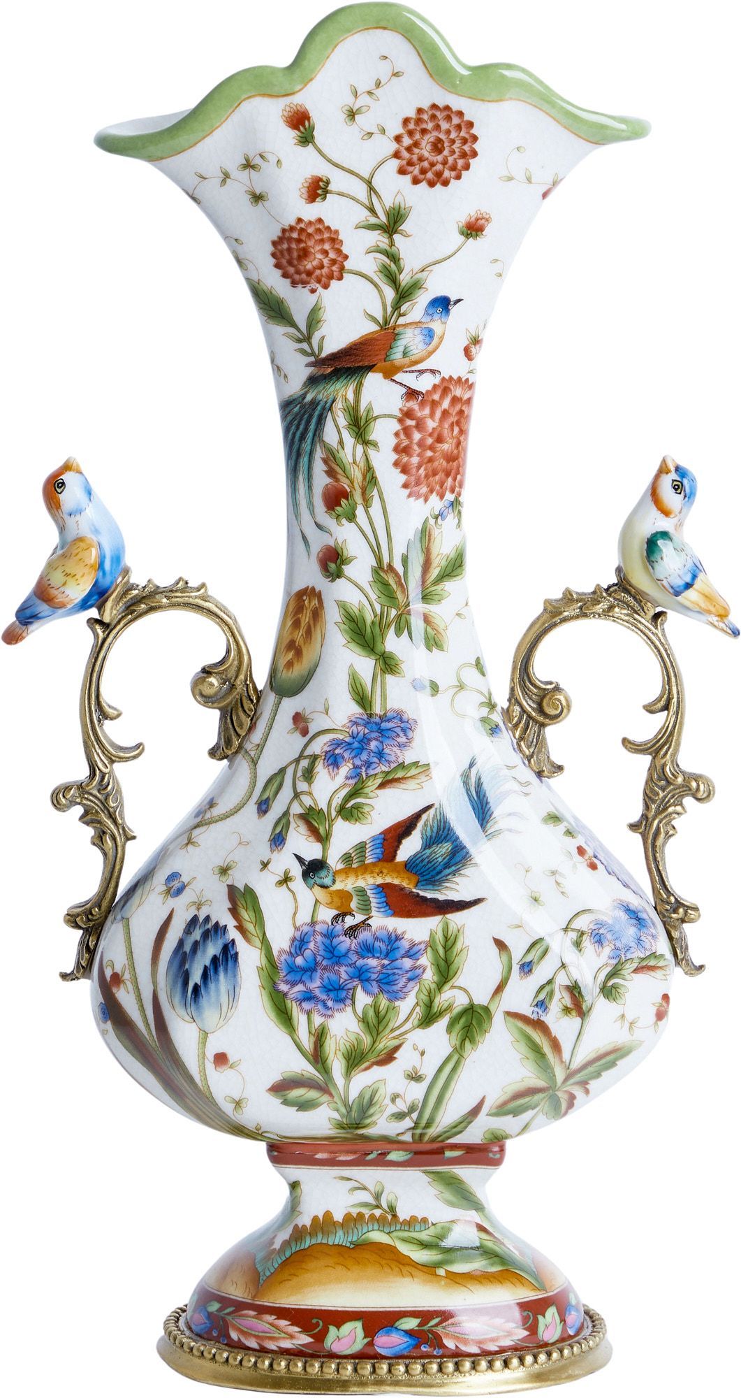 Ваза с птичками Glasar 31G2653/A1247HC/HX2145E