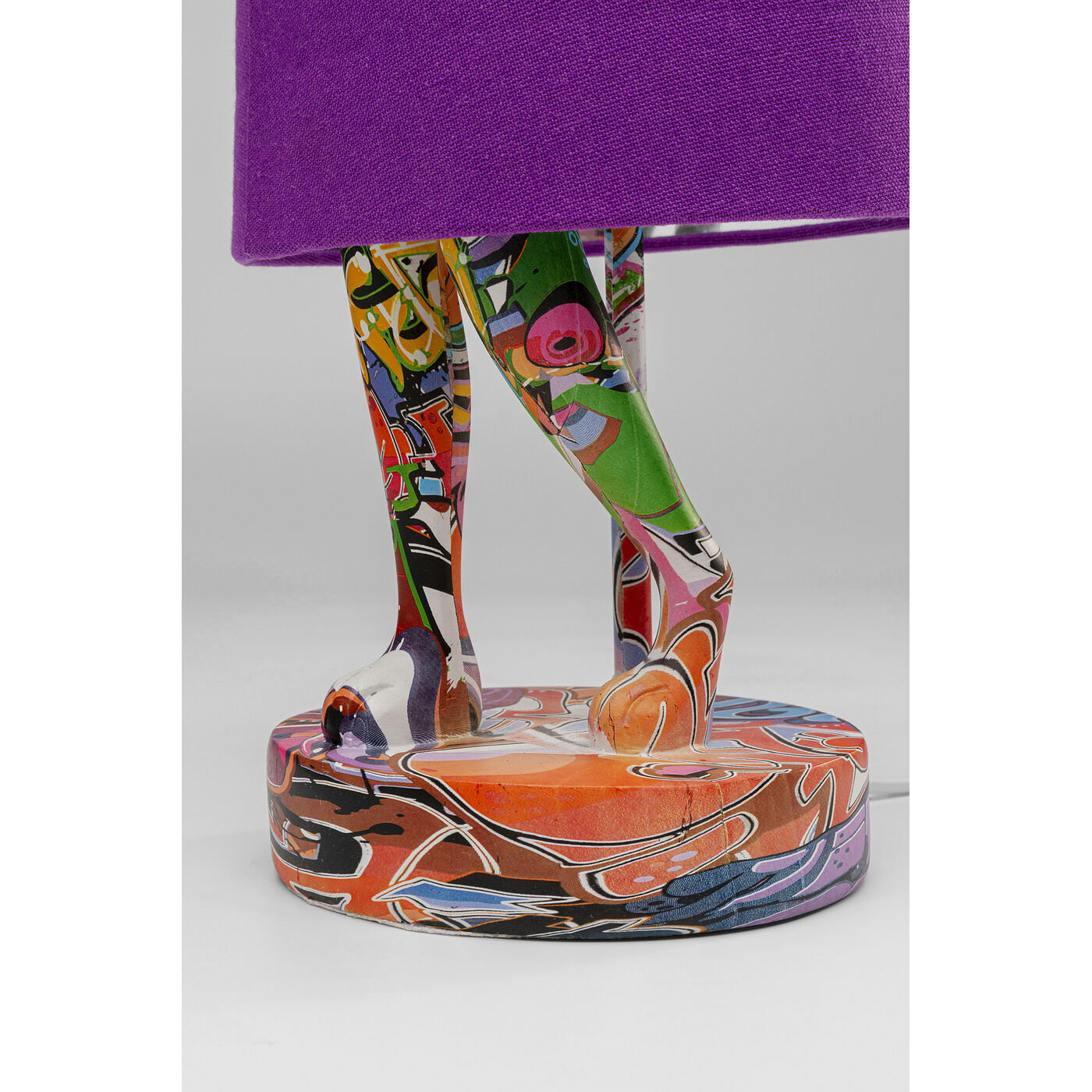 Светильник настольный Animal Rabbit Graffiti/Purple 50cm KARE 56662