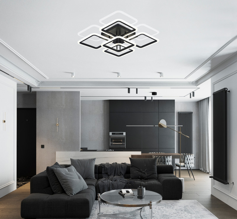 Накладная люстра Natali Kovaltseva HIGH-TECH LED LAMPS 82022 BLACK