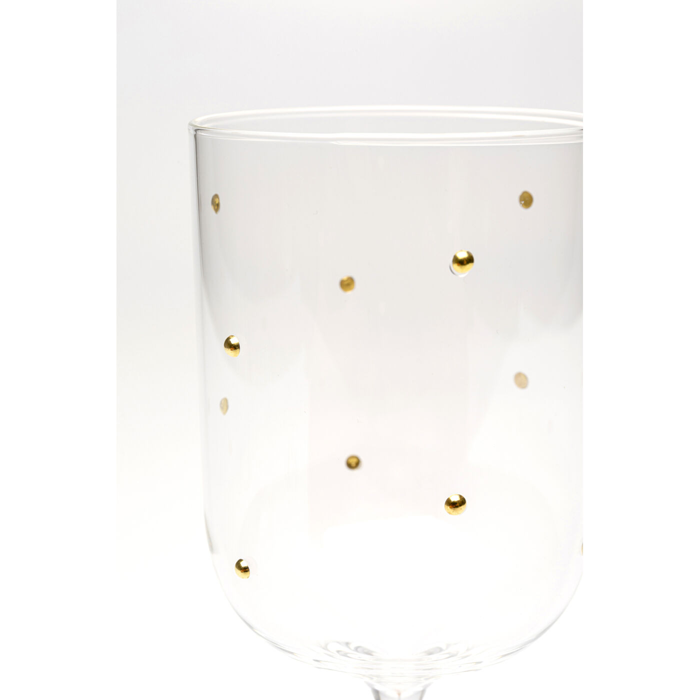Бокал для белого вина Glam Dots Gold 22cm KARE 58028
