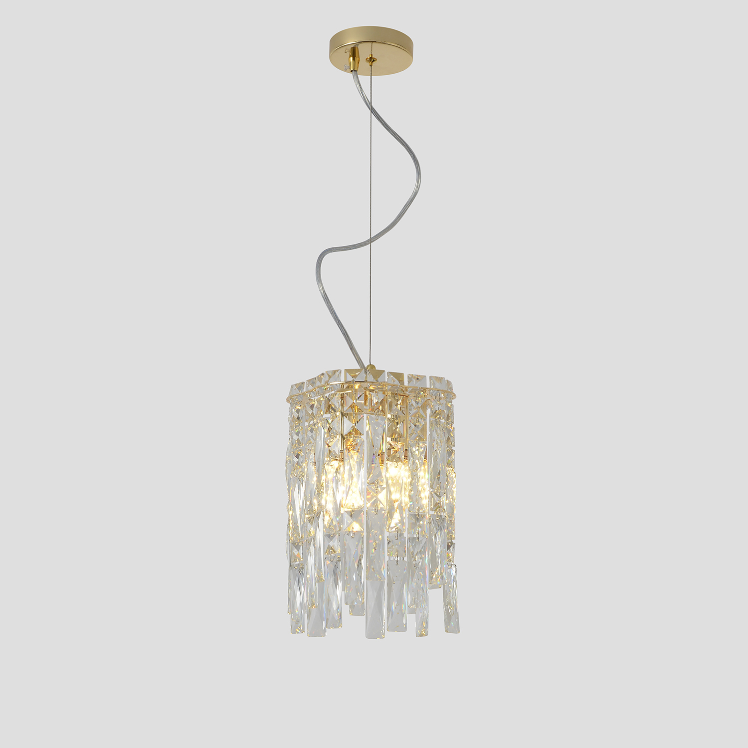Светильник подвесной Crystal Lux ABRIL SP2 GOLD