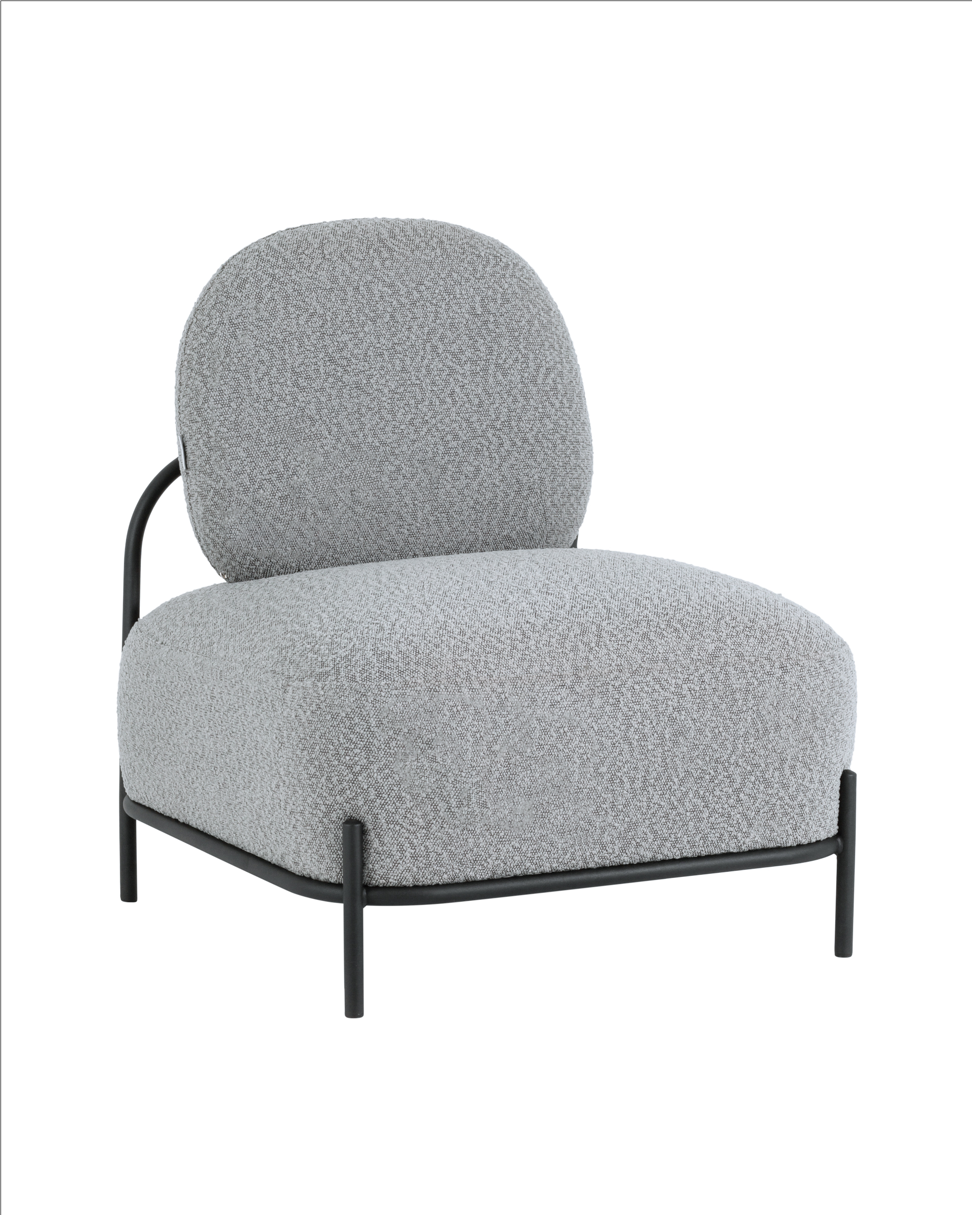 Кресло Стоун new ткань букле серый Stool Group