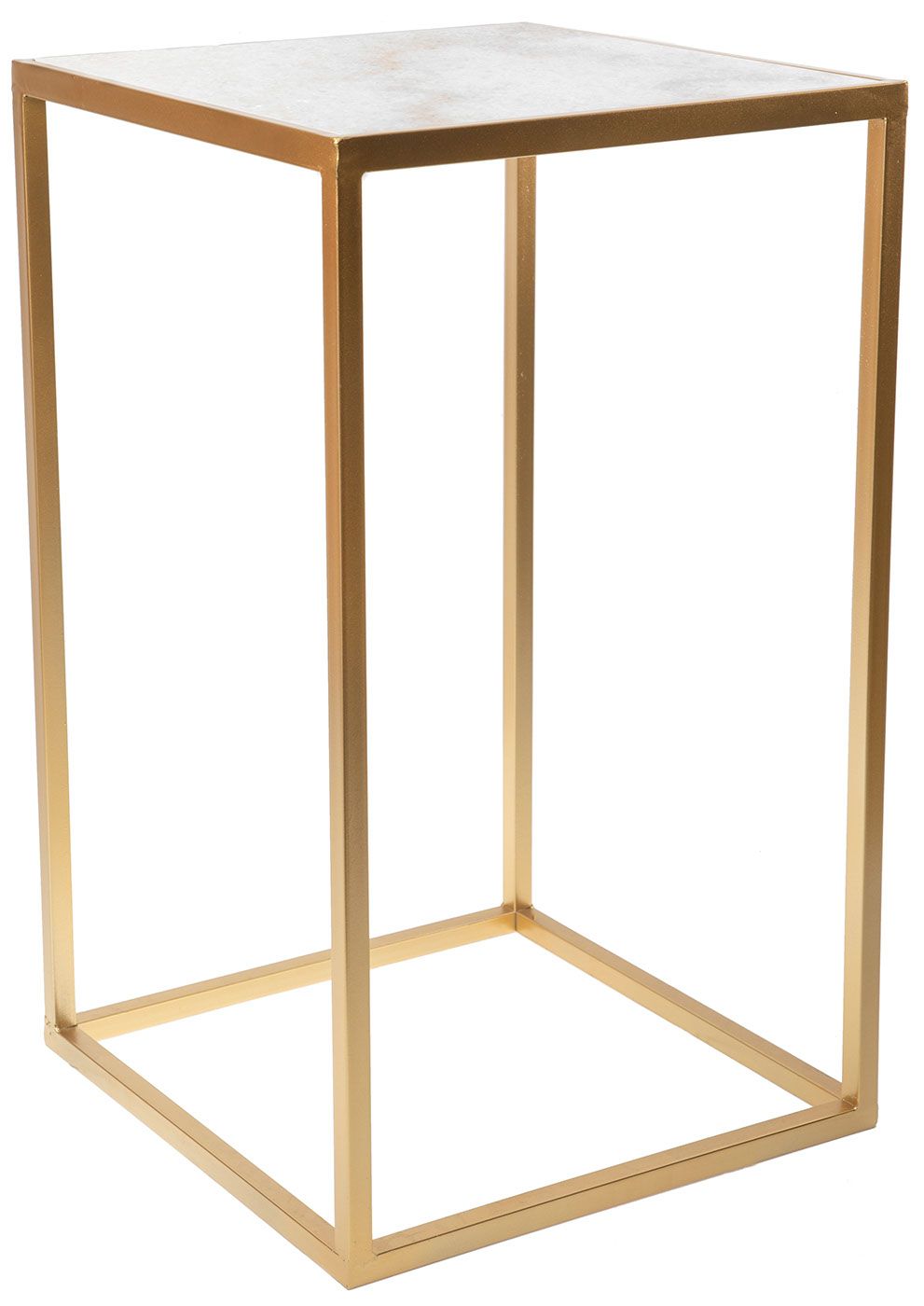 Столик приставной с белым мрамором Glasar 54-105