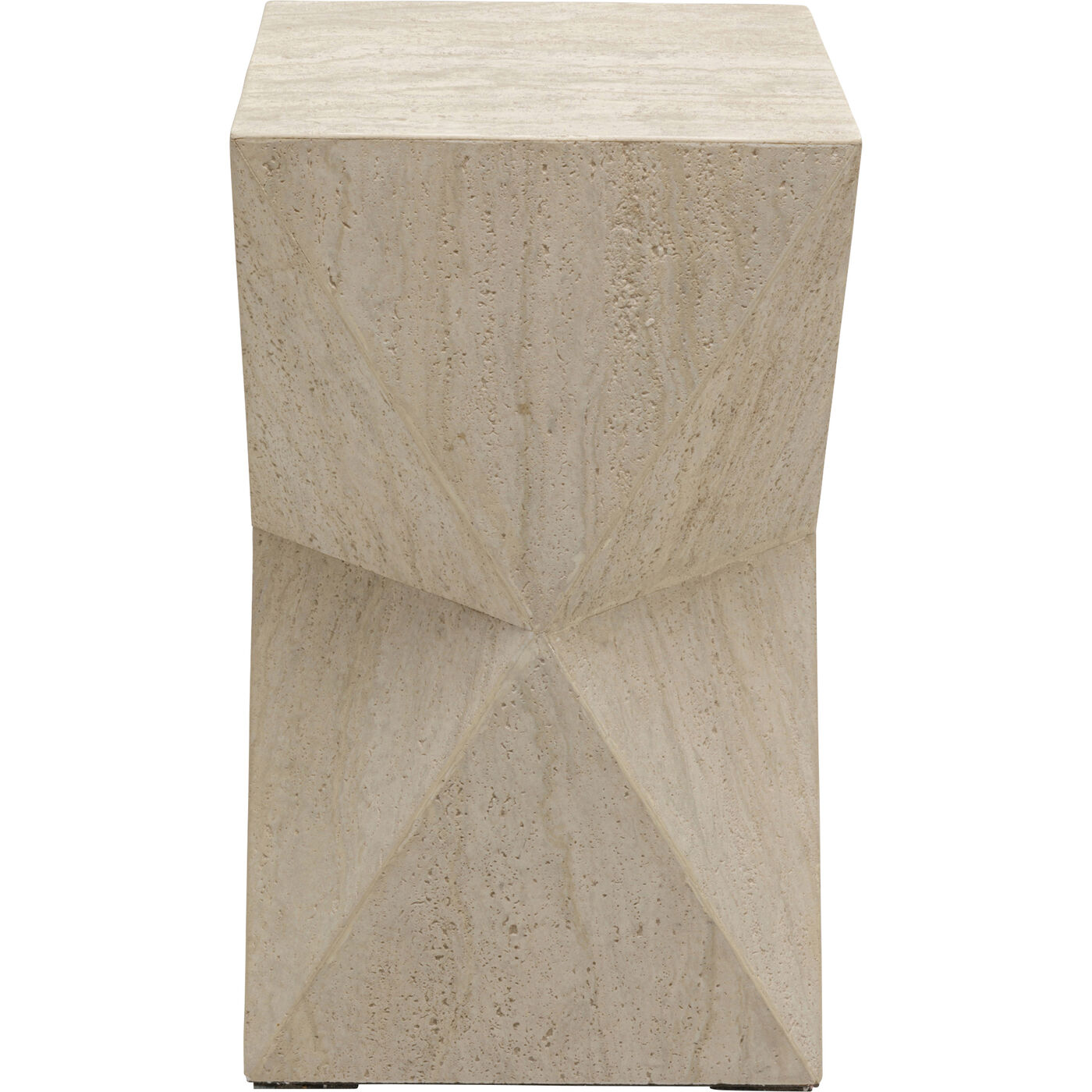 Стол приставной Luxury Triangle Travertine 54cm KARE 70698