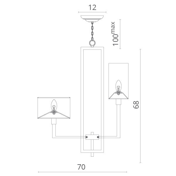 Подвесная люстра Divinare 5933/01 LM-8